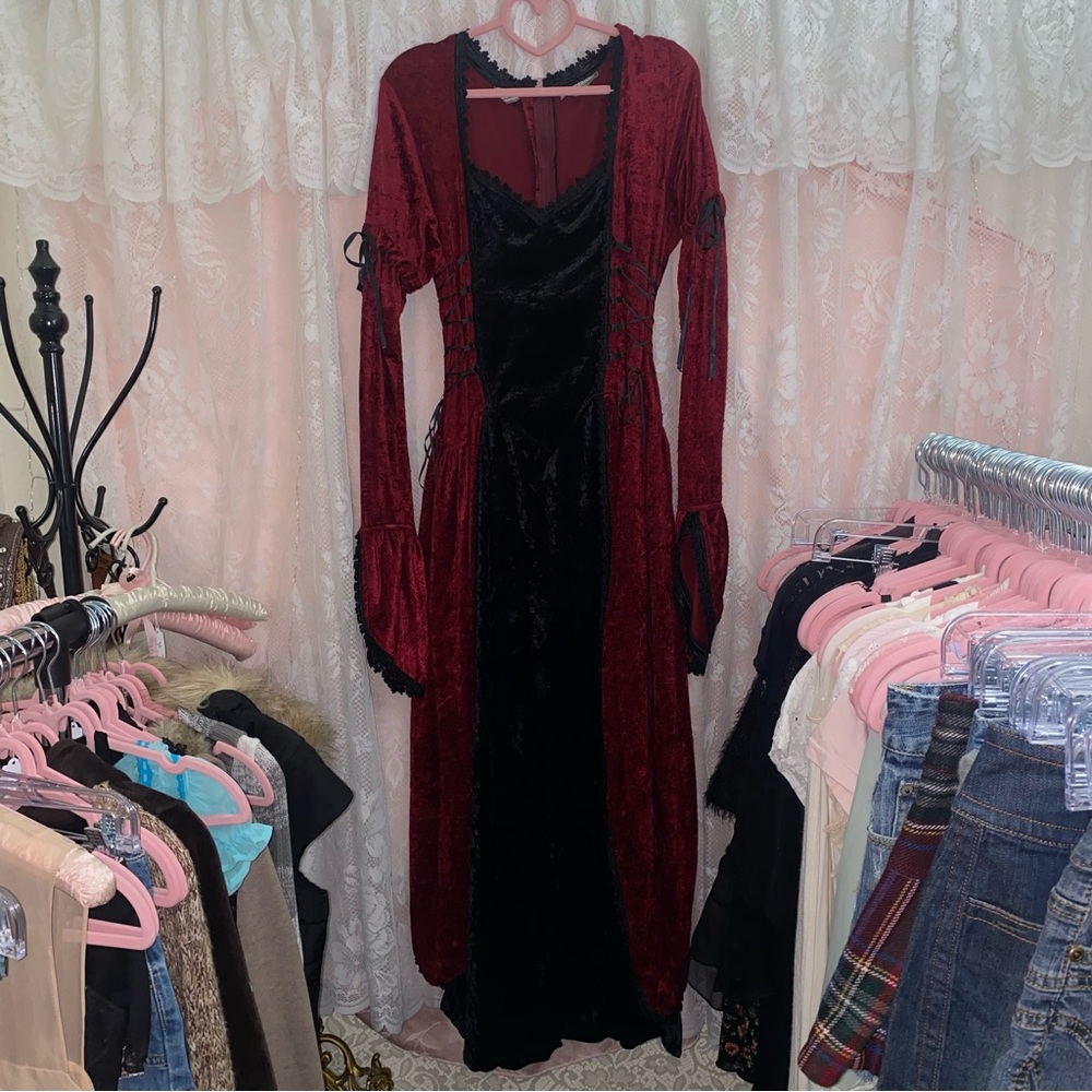 vintage 90s begotten gothic renaissance dress